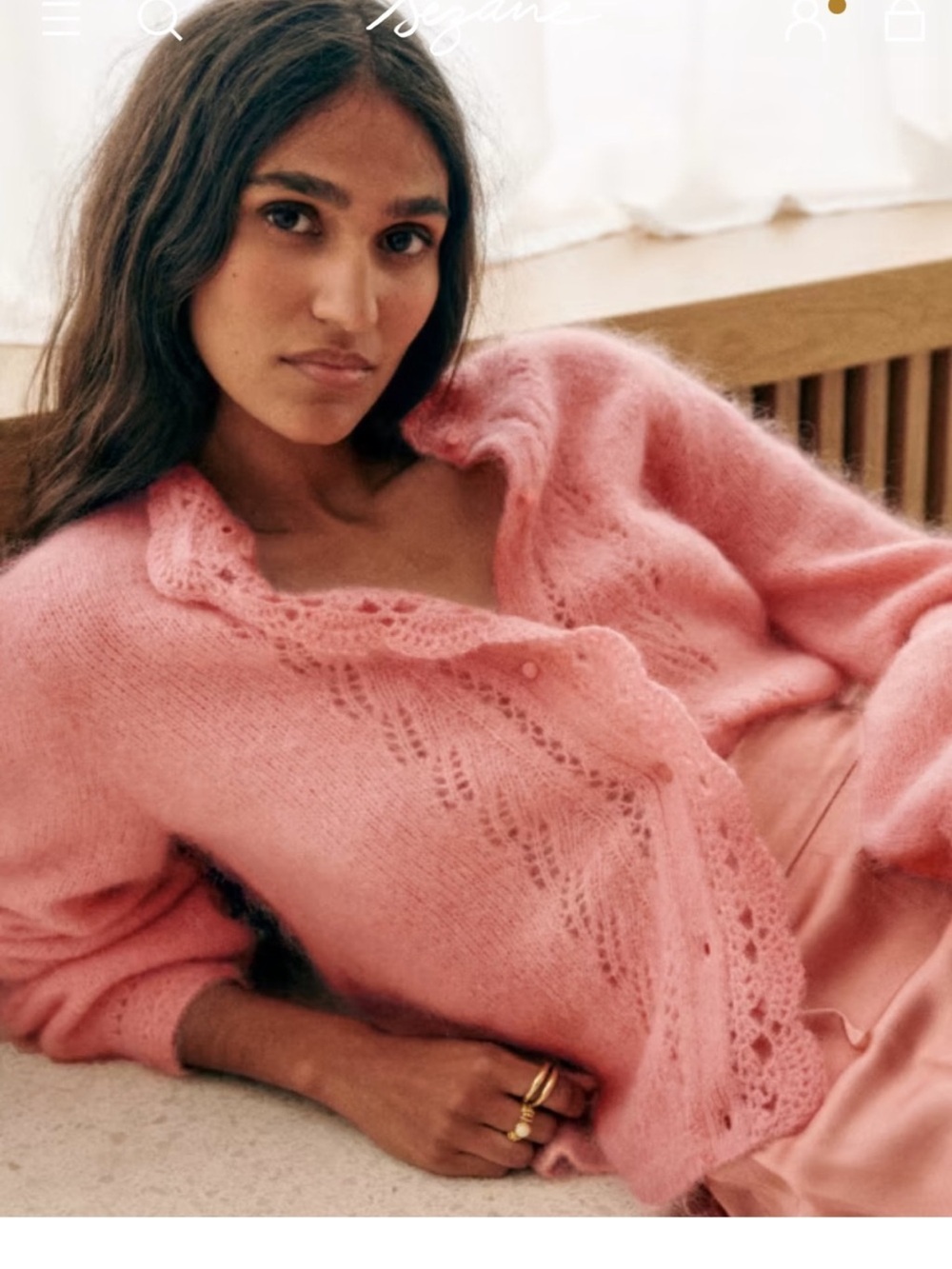 Sezane Women's Knit Sweater - Pink